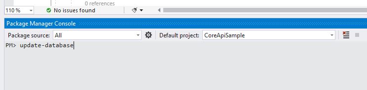 Webapi using EF Core 3.0