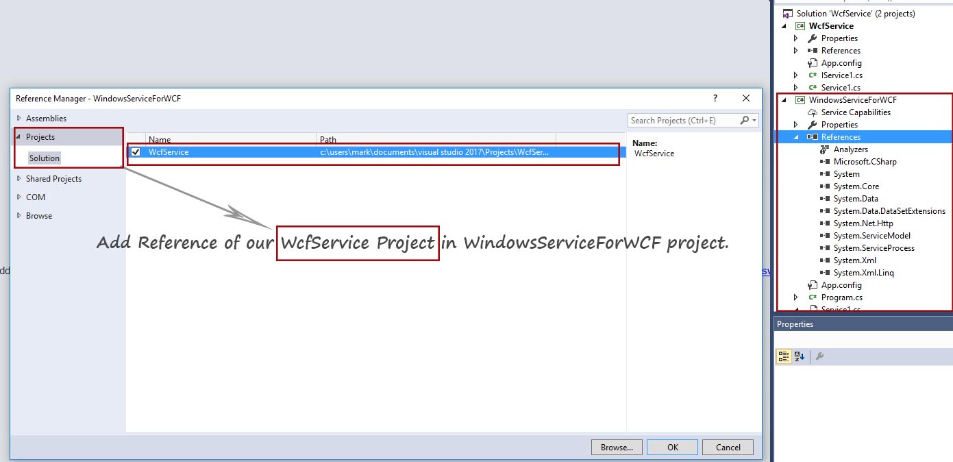 Add Reference in VS 2017 RC